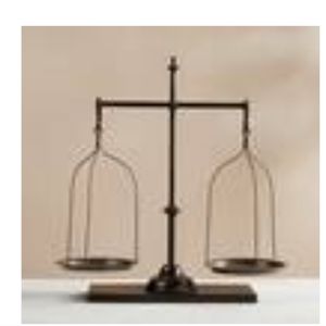 24" Tall Rustic Scale Decor